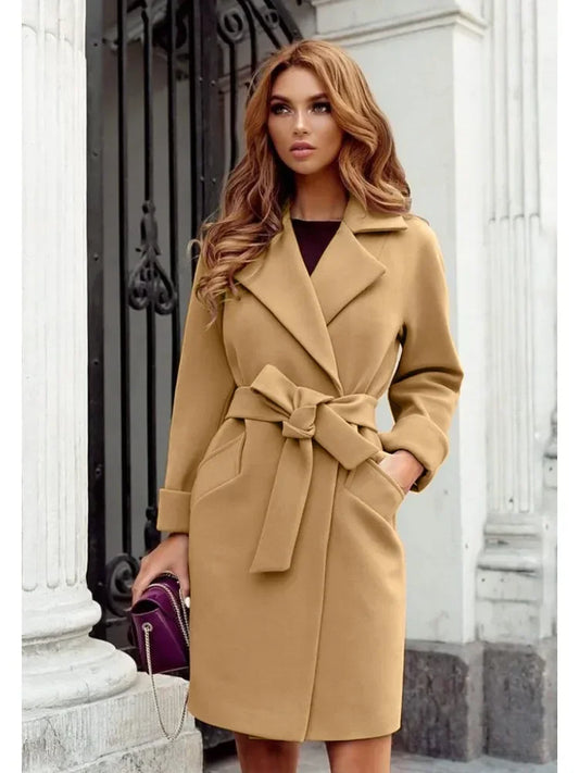 ELISE | ELEGANT SLIM FIT WOOLEN COAT