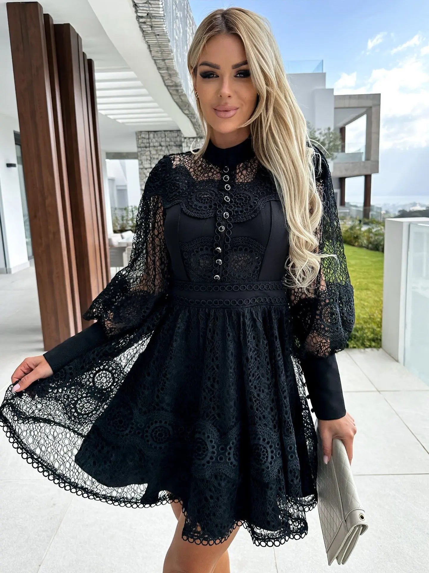 ZARA | ELEGANT LACE DRESS