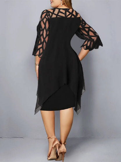 OLIVIA | ELEGANT PLUS SIZE LACE DRESS