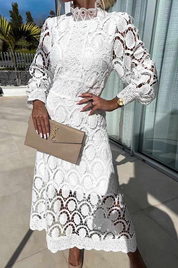 YOLANDA | LACE MIDI DRESS