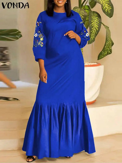 VONDA | BOHO PLUS SIZE MAXI DRESS