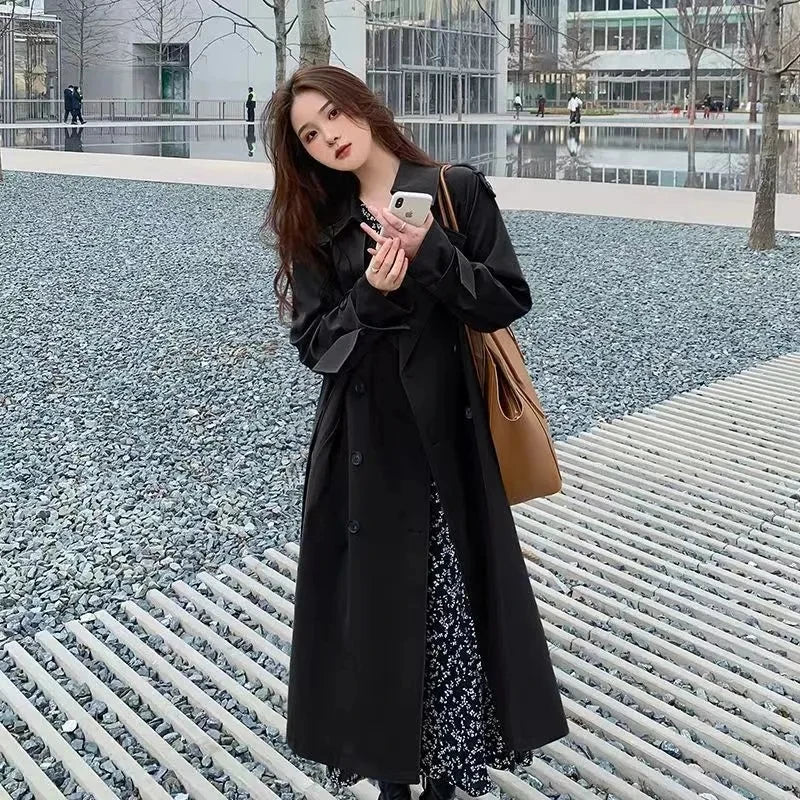 KOREAN | ELEGANT WINDBREAKER COAT