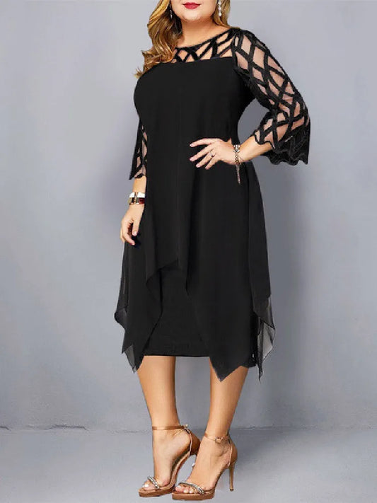 OLIVIA | ELEGANT PLUS SIZE LACE DRESS