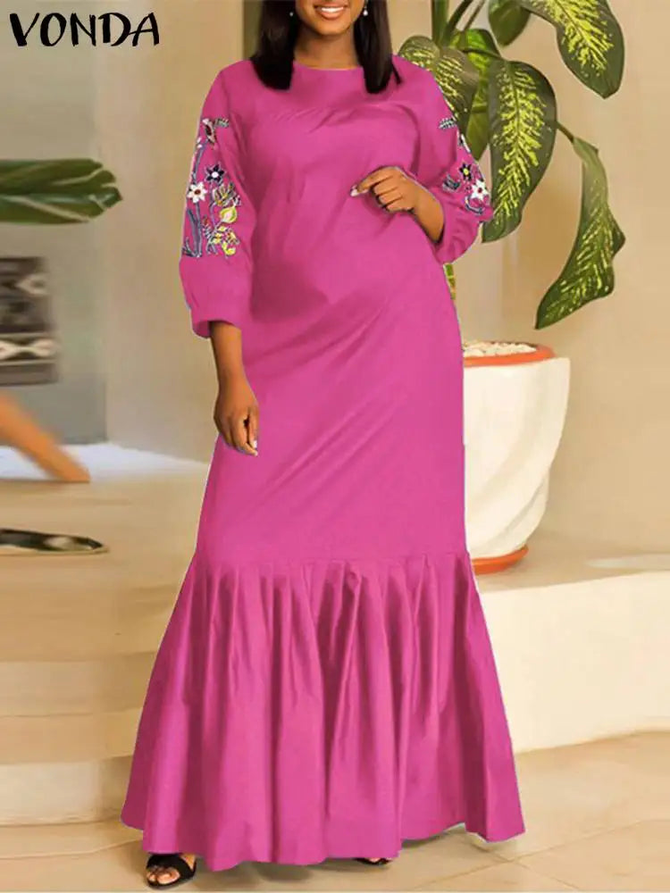 VONDA | BOHO PLUS SIZE MAXI DRESS