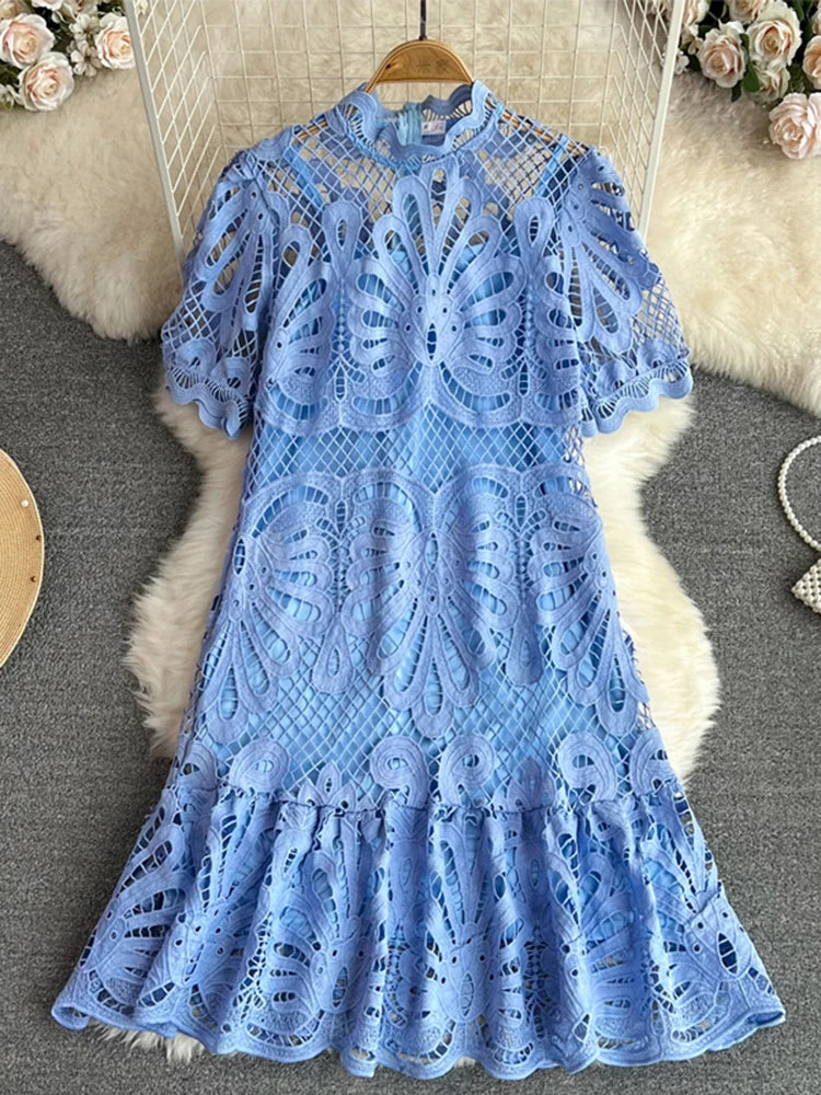 EVIE | ELEGANT PUFF SLEEVE SUMMER DRESS